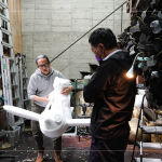 運用保麗龍做出等比例模型，精緻細膩的手工展現(xiàn)各個階段不同的面貌。
(2023.03.22 職人團隊前往與藝術(shù)家