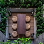 標(biāo)準(zhǔn)層梯廳俯視複層式露臺 實(shí)景圖