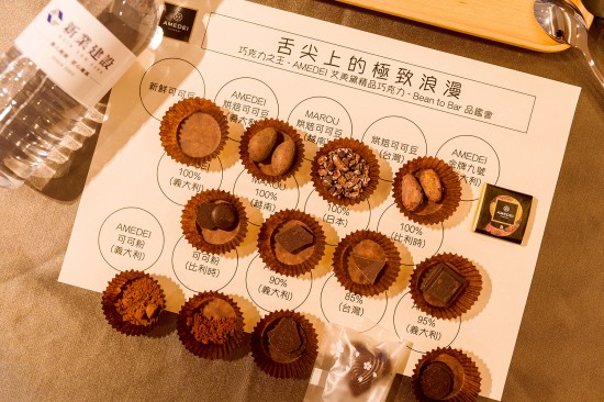 《舌尖上的極致浪漫–精品巧克力 Bean to Bar》活動(dòng)，當(dāng)天品嚐共14款品項(xiàng)，從新鮮可可豆到不同國(guó)度、品種巧克力，讓現(xiàn)場(chǎng)家族們打開(kāi)全新的感官體驗(yàn)。