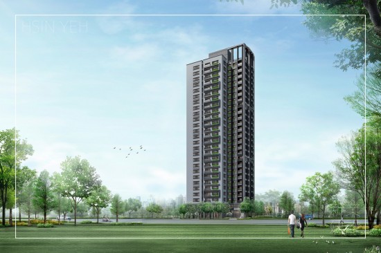 坐擁新竹縣府特區(qū)第一排，26層迎峰地標(biāo)，與綠意大境相迎為美。