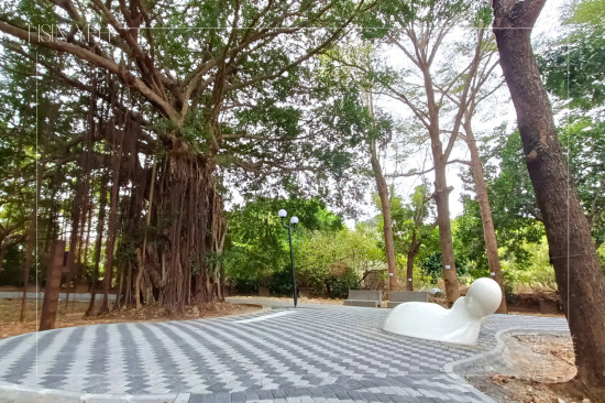 座落在座標(biāo)N24.2041424°， E120.572827°、編號(hào)1313001老榕樹(shù)下的《樹(shù)下教室》，將大自然與土地融入藝術(shù)，如同一座美麗的生態(tài)島嶼。