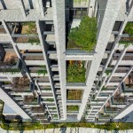 臺中首座宜居建築-新業(yè)「大塊森鄰」引領建築新革命，座落臺中單元二低密度區(qū)，創(chuàng)新規(guī)劃「樹島陽臺 × 四季合院 × 垂直森林」，讓綠意走入生活空間。