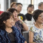 林院長詼諧風(fēng)趣的演講，吸引全場聽眾的目光