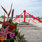 沙鹿蜜境【微丘森鄰】，在5/16吉時舉行開工典禮，建築謙藏在花海綠海中，期盼共好森活。