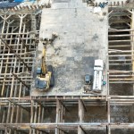 以俯瞰角度，築之細(xì)道地下室的土方開挖、整地工程已告完成！