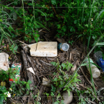 遍布草叢中的垃圾，除了常見(jiàn)的瓶瓶罐罐，食品容器的占比也是在排行中的前三名！