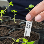 為每一種樹種繫上標(biāo)籤，清楚標(biāo)示樹種名稱、分盆日期、種子採集地、生產(chǎn)批號(hào)、水分、遮光級(jí)數(shù)，方便日後記錄與維護(hù)。