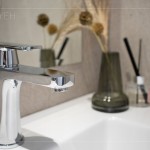 沉穩(wěn)內(nèi)斂的兩段式單槍龍頭，在日常使用上，聰明節(jié)水，環(huán)保節(jié)能。