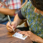 寫下活動的心得點滴，「手寫的文字」總讓人備感窩心，將今日這份舒心的感受化為文字，細細品味。