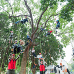 令人興奮、緊張、雀躍地攀樹體驗課，藉由相機記錄下這難忘的一瞬。