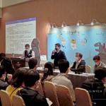 新業(yè)建設(shè) 邱正光 副總(圖中)代表致詞，歡迎並感謝抽空參與的每一位家族夥伴。