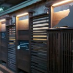 在黃光暈染下，貓也慵懶地窩著身子，大樹時而抖落紅葉，正等待著，有人攜書悄然來到……