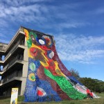 臺灣藝術家－阿信˙沙華克將寶特瓶回收、抽絲再製作為媒材，獨特而鮮豔的色塊，象徵著對阿美族人、部落環(huán)境，以及對太平洋深而又深的依賴。