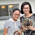 獨一無二的專屬花圈完成囉~為居家來點浪漫點綴吧！