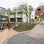 取自大肚山、望高寮等在地印象，作為觀峰專屬碉堡的靈感構(gòu)思。