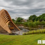 「竹跡」位在豐原展區(qū)第4區(qū)（葫蘆墩親水公園），佔(zhàn)地1388平方米。業(yè)者提供