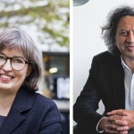 1991年創(chuàng)辦MVRDV的Nathalie de Vries（左）與伊朗裔哈佛設(shè)計學(xué)院院長Mohsen Mostafavi是2018WAF評委。圖／MVRDV、Harvard，瘋設(shè)計合成