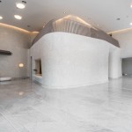 打破框架，平凡的柱子亦能做出行雲(yún)流水般之曲面－新業(yè)觀峰 完工實景圖。