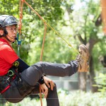 由東海小棧-黃博森老師擔(dān)任講師，分享攀樹小訣竅搭配專業(yè)說明，樹木直徑需大於10公分才符合規(guī)定，可承重200kg的重量，是一項非常安全的戶外活動。