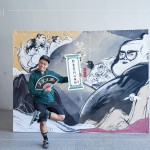 『新業(yè)掌門人在此！』，精心設(shè)計的手拿牌搭配靈活的肢體動作，住戶恣意發(fā)揮，呈現(xiàn)心目中武林大俠的模樣。