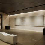 公設規(guī)劃竹南首座社區(qū)私人美術館，以藝術為生活落款，營造美感薰陶的日常氛圍。(圖為 新業(yè)恆一 公設3D示意圖)